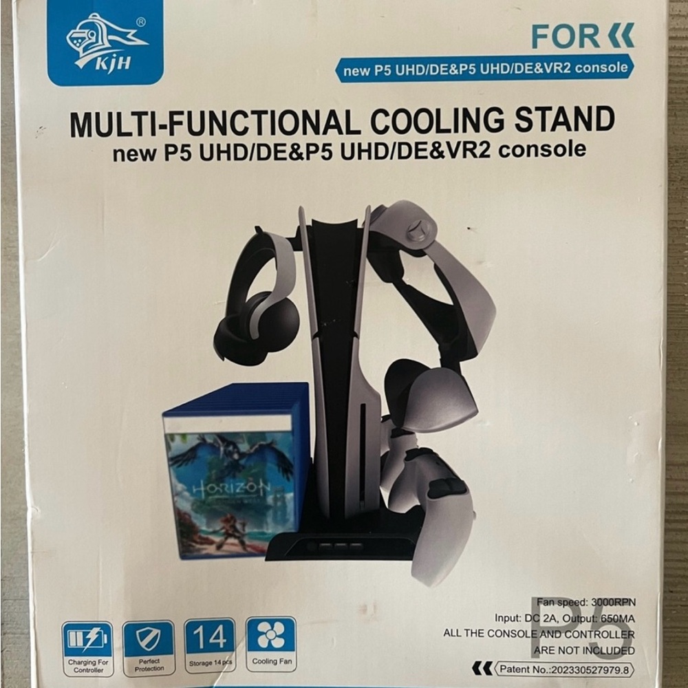 PS5 Cooling Stand & Dual Remote Carger